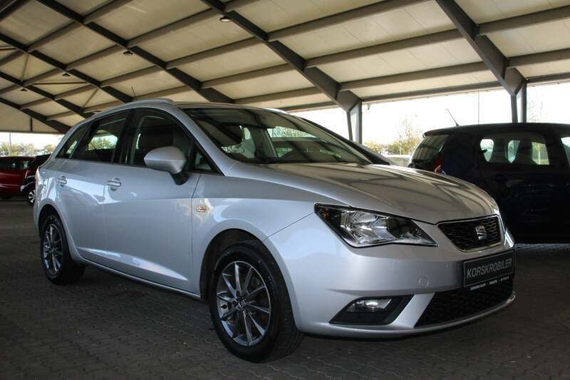 Sølvmetal Brugt 2015 Seat Ibiza ST Style Stationcar | 59.800 kr. - Billede 1/4