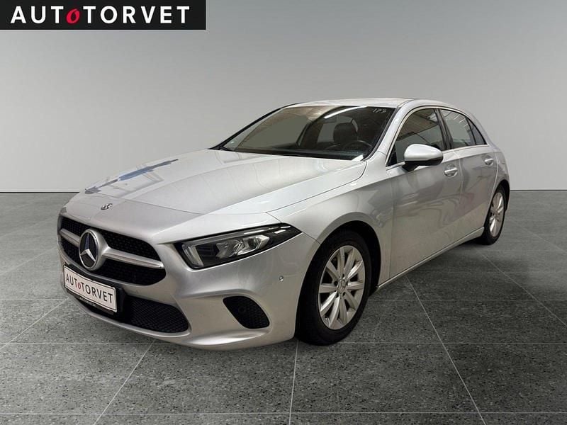 Brugt Mercedes A180 Progressive 116 HK (85 kW) 2019 Sølvmetal Sedan
