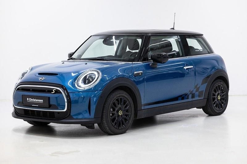 Farve: blåmetal Brugt 2022 Mini Cooper SE Premium Plus Hatchback | 149.900 kr. (Fair pris) - Billede 1/4