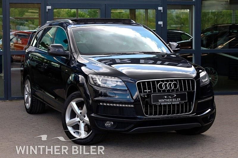 Sort Brugt 2013 Audi Q7 S-Line SUV | 289.900 kr. - Billede 1/4