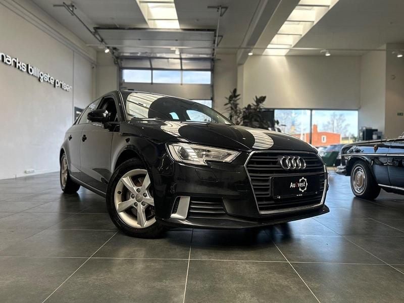Sortmetal Brugt 2017 Audi A3 Sportback Sport Hatchback | 174.799 kr. (Super pris) - Billede 1/4
