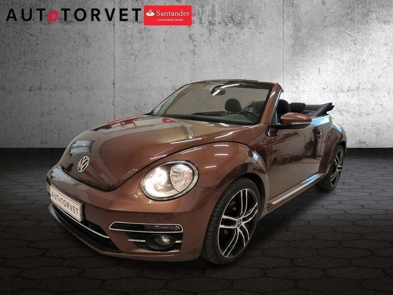Brunmetal Brugt 2017 VW Beetle Allstar Cabriolet | 274.700 kr. (Fair pris) - Billede 1/4