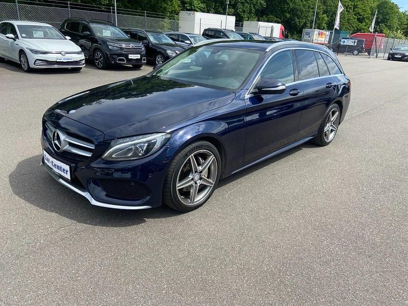 Blåmetal Brugt 2015 Mercedes C220 AMG line Stationcar | 169.900 kr. (Fair pris) - Billede 1/4