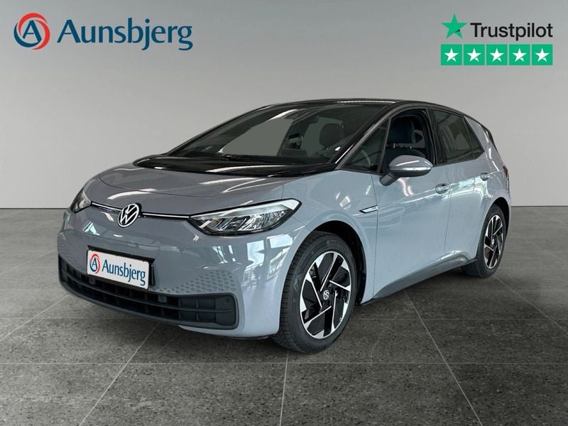 Mondsteingrau Brugt 2023 VW ID.3 Pro Performance Hatchback | 194.500 kr. (God pris) - Billede 1/4