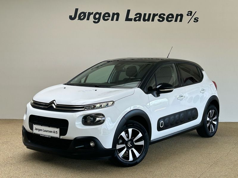 Hvid banquise Brugt 2020 Citroën C3 PureTech Hatchback | 79.800 kr. (Fair pris) - Billede 1/4
