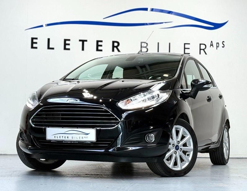 Sort Brugt 2015 Ford Fiesta Titanium Hatchback | 74.900 kr. (Fair pris) - Billede 1/4