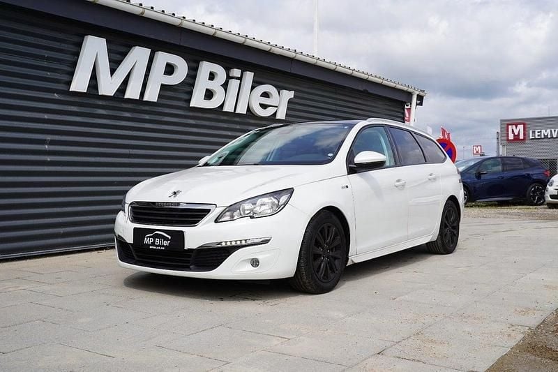 Hvid Brugt 2017 Peugeot 308 Style Stationcar | 89.700 kr. (Fair pris) - Billede 1/4