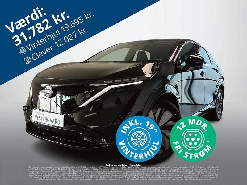 Sort Brugt 2024 Nissan Ariya Advance SUV | 361.000 kr. - Billede 1/4