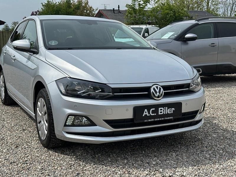 Sølvmetal Brugt 2019 VW Polo Highline Hatchback | 139.900 kr. (Fair pris) - Billede 1/4