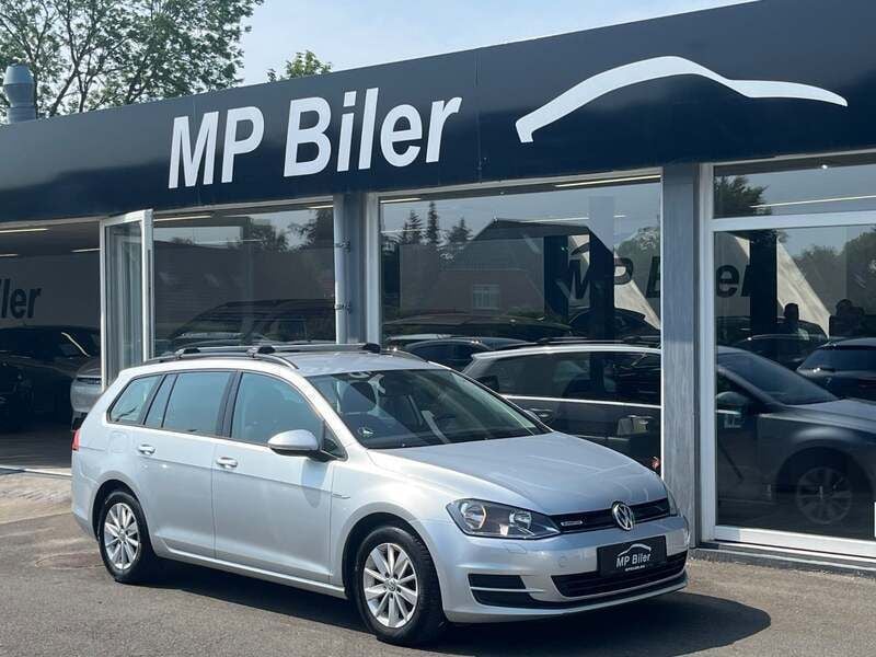 Sølvmetal Brugt 2015 VW Golf VII Stationcar | 119.900 kr. (Fair pris) - Billede 1/4