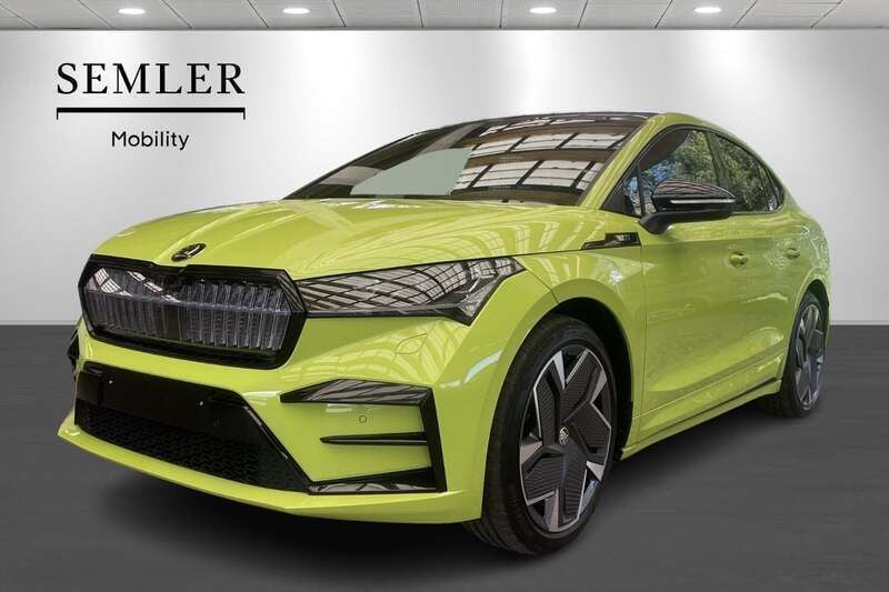 Grøn Brugt 2023 Skoda Enyaq iV RS SUV | 364.900 kr. (Fair pris) - Billede 1/4
