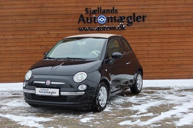 Sort Brugt 2010 Fiat 500C Lounge Cabriolet | 29.500 kr. (Super pris) - Billede 1/4