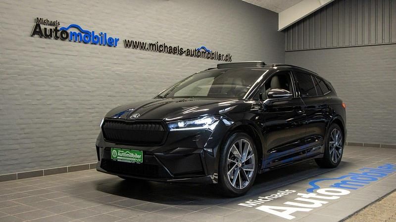 Sortmetal Brugt 2023 Skoda Enyaq iV SportLine SUV | 339.900 kr. (Dyr) - Billede 1/4