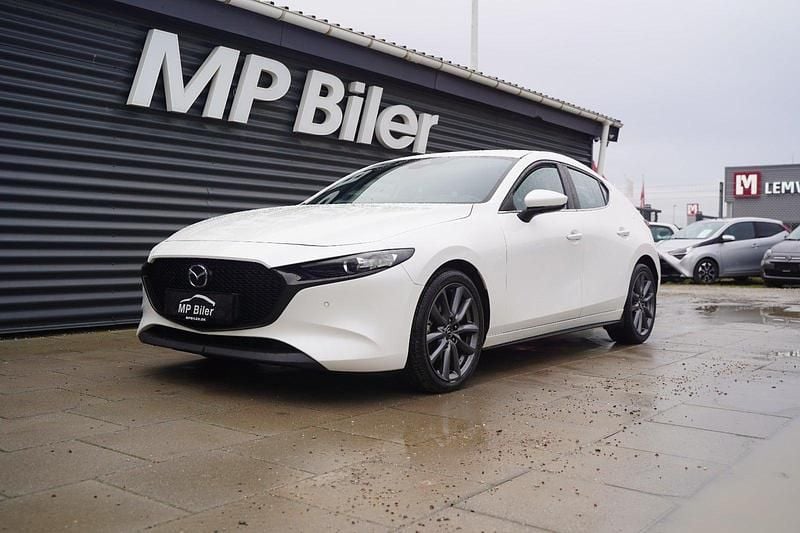 Hvid Brugt 2020 Mazda 3 Sky Hatchback | 149.900 kr. (Fair pris) - Billede 1/4