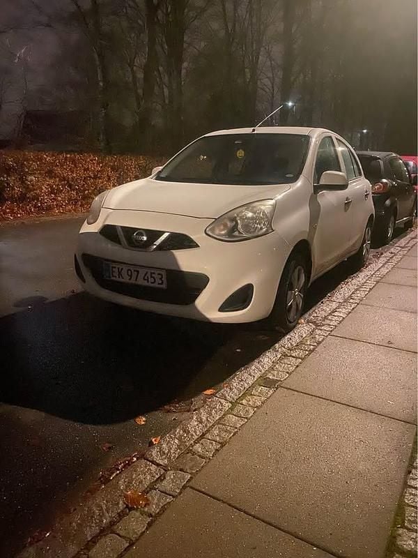 Hvid Brugt 2013 Nissan Micra Hatchback | 20.000 kr. (Fair pris) - Billede 1/4