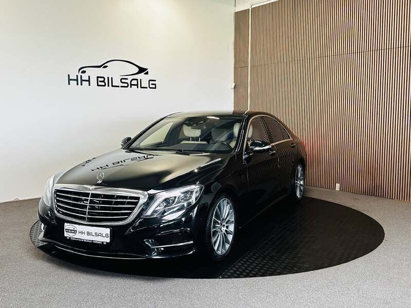 Sort Brugt 2014 Mercedes S500 AMG line Sedan | 264.700 kr. - Billede 1/4