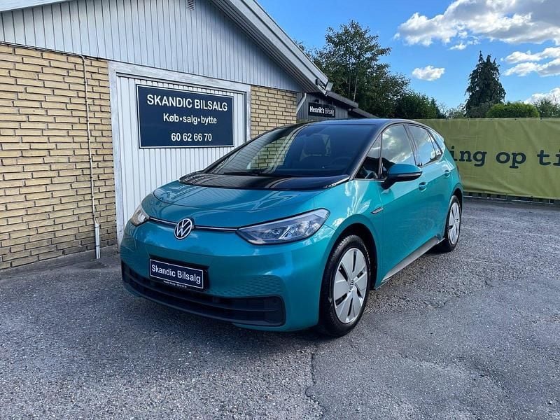 Turkismetal Brugt 2021 VW ID.3 Pro Performance Hatchback | 154.900 kr. (God pris) - Billede 1/4