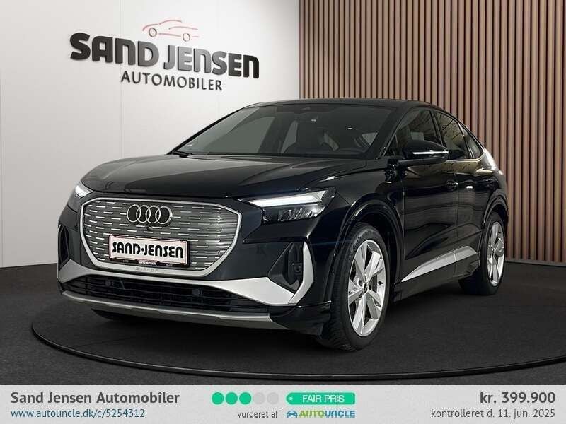 Sortmetal Brugt 2023 Audi Q4 Sportback e-tron S-Line SUV | 399.900 kr. (Fair pris) - Billede 1/4