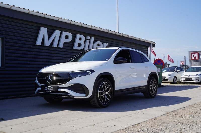 Hvid Brugt 2023 Mercedes EQA250 AMG line SUV | 284.700 kr. (God pris) - Billede 1/4