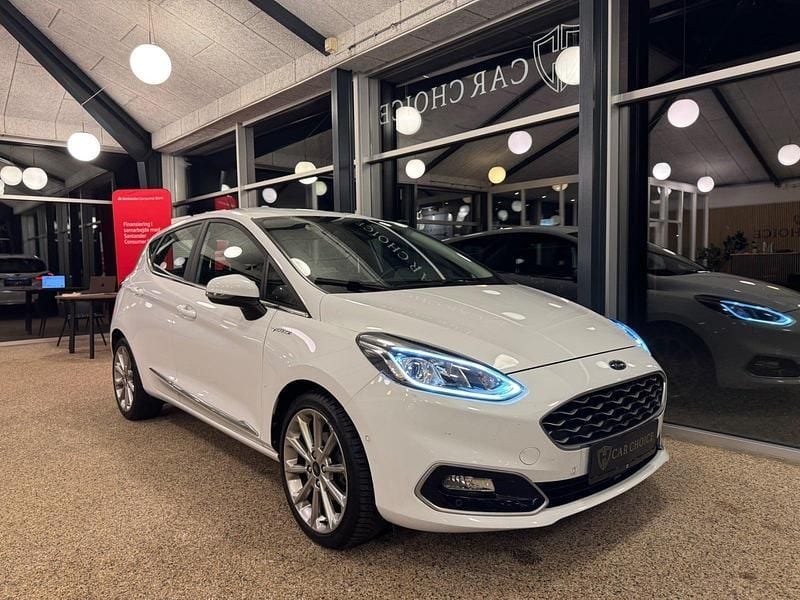 Hvid Brugt 2019 Ford Fiesta Vignale Hatchback | 129.500 kr. (Fair pris) - Billede 1/4