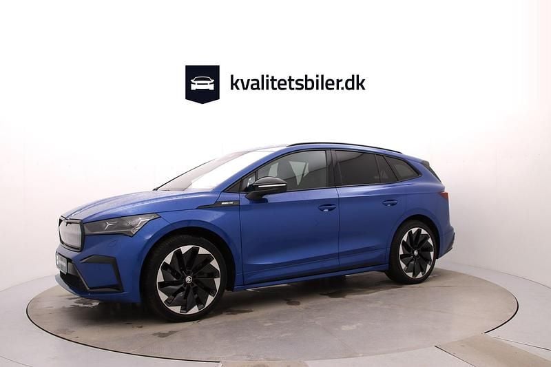 Brugt Skoda Enyaq iV SportLine 150 kW (204 HK) 2022 Blåmetal SUV