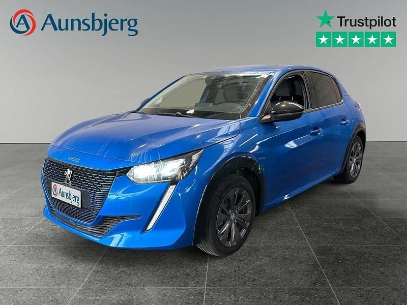 Blå met. Brugt 2022 Peugeot e-208 Allure Hatchback | 132.500 kr. (Fair pris) - Billede 1/4