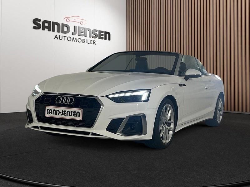 Hvid Brugt 2021 Audi A5 Cabriolet S-line plus Cabriolet | 509.900 kr. (Lidt for dyr) - Billede 1/4