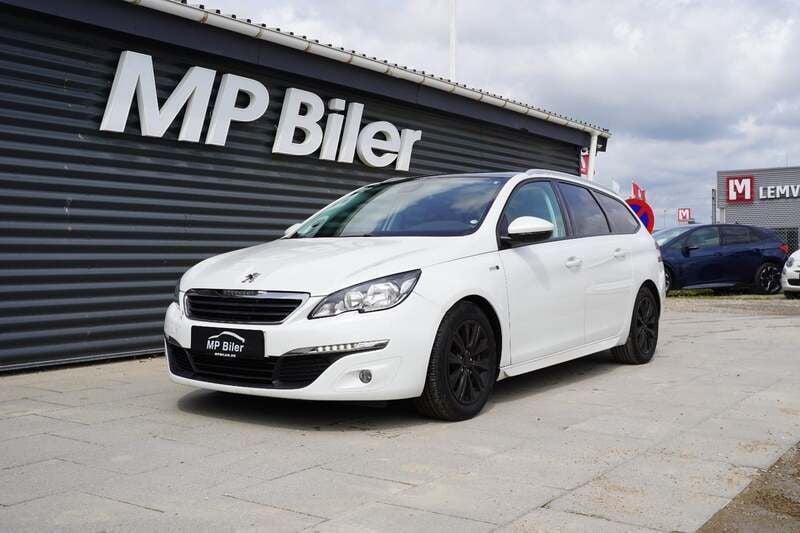 Hvid Brugt 2017 Peugeot 308 Style Stationcar | 94.800 kr. (Fair pris) - Billede 1/4