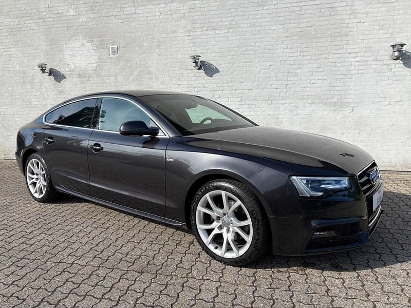Gråmetal Brugt 2016 Audi A5 Sportback S-Line Hatchback | 169.900 kr. (Fair pris) - Billede 1/4