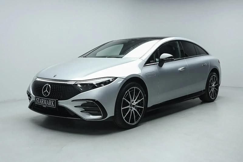 Sølv Brugt 2023 Mercedes EQS450+ AMG line | 949.900 kr. - Billede 1/3