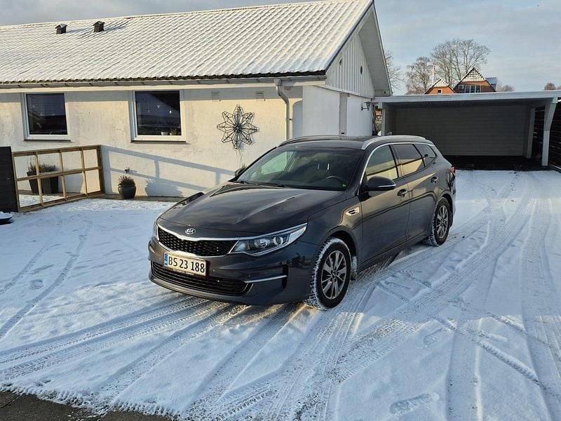 Grå Brugt 2017 Kia Optima Vision Stationcar | 74.900 kr. (Dyr) - Billede 1/4