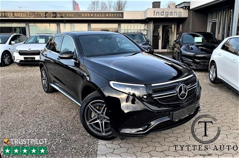Sortmetal Brugt 2021 Mercedes EQC400 AMG line SUV | 374.800 kr. (Super pris) - Billede 1/4