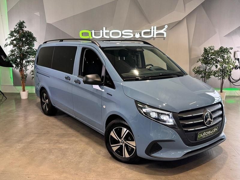 Lysblå Ny 2024 Mercedes e-Vito Van | 499.000 kr. - Billede 1/4