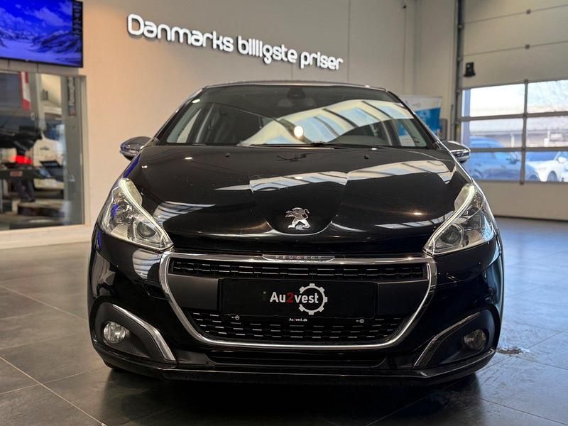 Brugt Peugeot 208 Allure Sky 100 HK (73 kW) 2018 Sortmetal Hatchback