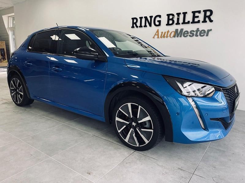 Brugt Peugeot e-208 GT 100 kW (136 HK) 2021 Blåmetal Hatchback