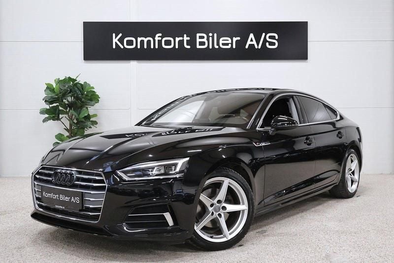 Sortmetal Brugt 2017 Audi A5 Sportback S-Line Hatchback | 229.800 kr. (Fair pris) - Billede 1/4
