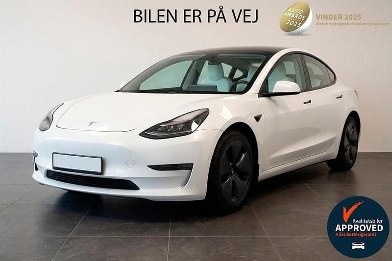 Hvidmetal Brugt 2023 Tesla Model 3 Long Range AWD Sedan | 214.900 kr. - Billede 1/4