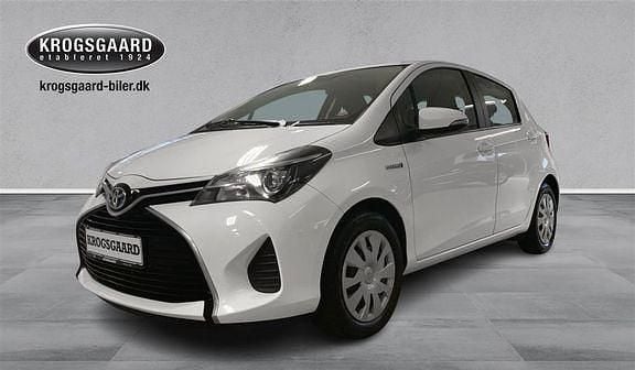 040 pure white Brugt 2015 Toyota Yaris Hybrid H2 Hatchback | 99.900 kr. (Fair pris) - Billede 1/4