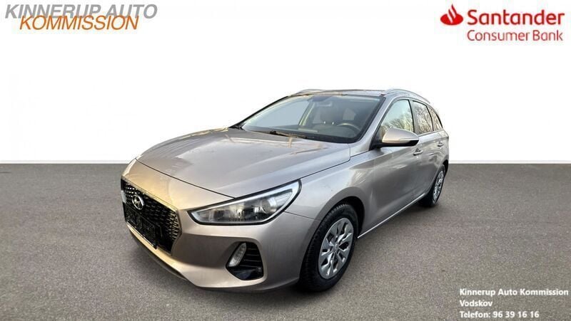 Champagne Brugt 2018 Hyundai i30 Life Stationcar | 89.900 kr. (Super pris) - Billede 1/4