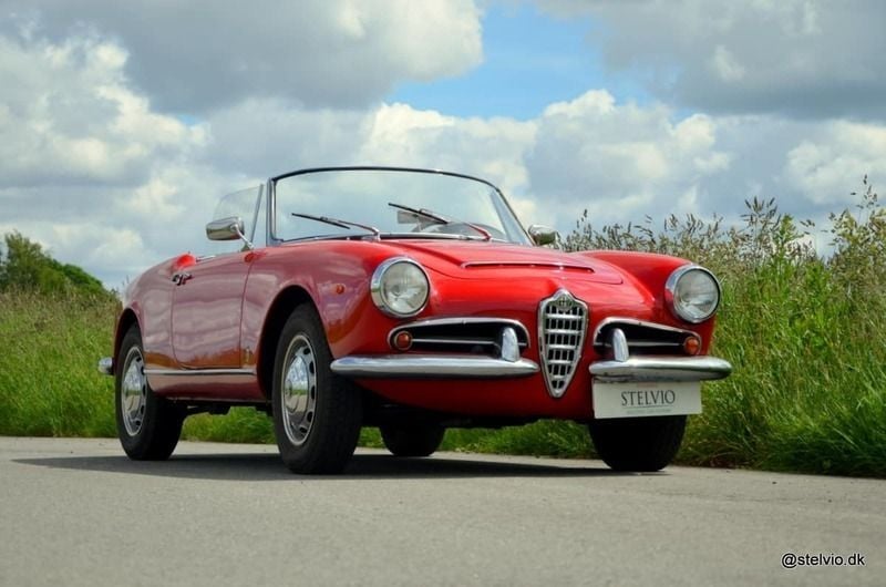 Brugt Alfa Romeo Giulia Spider 1965 Rød Cabriolet
