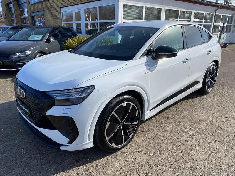Hvid Brugt 2022 Audi Q4 Sportback e-tron S-Line SUV | 369.900 kr. (Dyr) - Billede 1/4