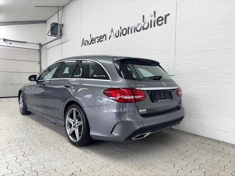 Brugt Mercedes C220 AMG line 170 HK (125 kW) 2017 Gråkoks Stationcar