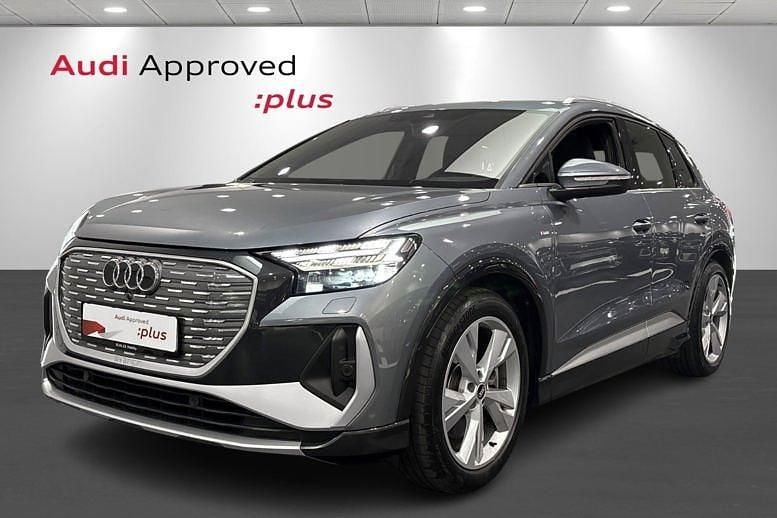 Blåmetal Brugt 2021 Audi Q4 e-tron S-Line SUV | 279.900 kr. (Fair pris) - Billede 1/4