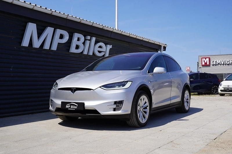 Sølvmetal Brugt 2018 Tesla Model X SUV | 319.900 kr. (Super pris) - Billede 1/4