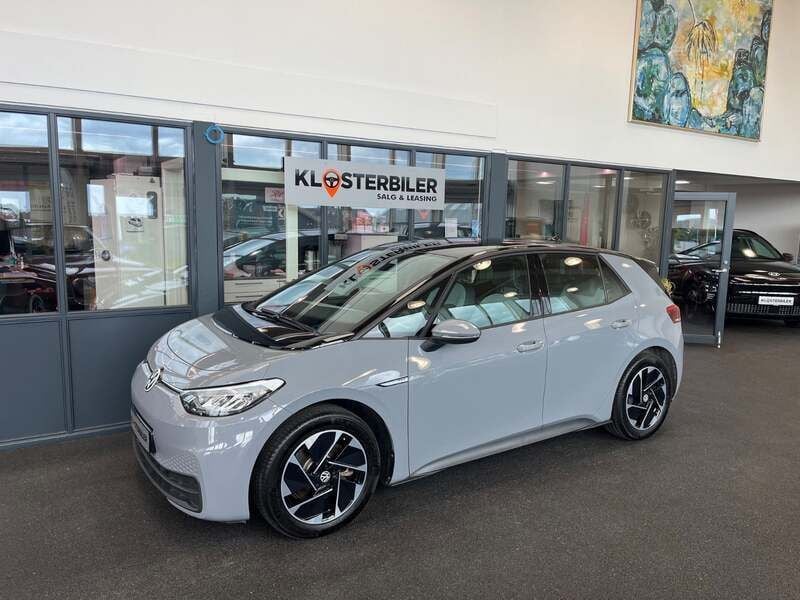Grå Brugt 2022 VW ID.3 Pro Hatchback | 164.700 kr. (God pris) - Billede 1/4