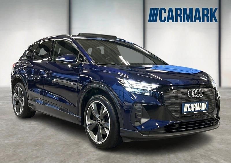 Mørkblåmetal Brugt 2022 Audi Q4 e-tron S-Line SUV | 294.800 kr. (Fair pris) - Billede 1/4