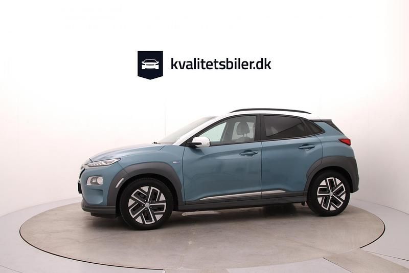 Brugt Hyundai Kona Premium 150 kW (204 HK) 2020 Lysblå SUV