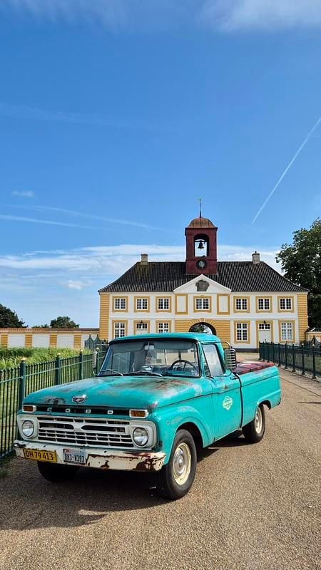 Grøn Brugt 1966 Ford F100 Afhentning | 235.000 kr. - Billede 1/4