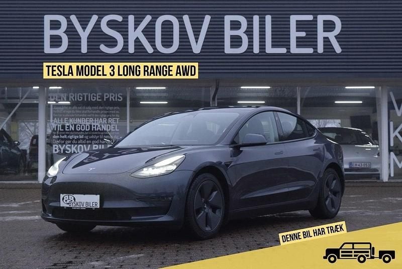 Koksmetal Brugt 2022 Tesla Model 3 Long Range AWD Sedan | 239.995 kr. (Fair pris) - Billede 1/4