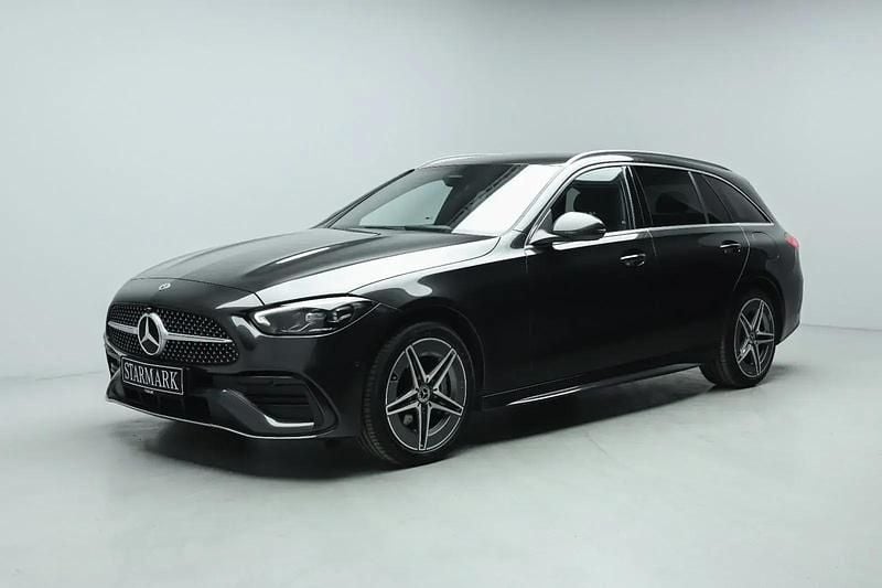 Grå Brugt 2022 Mercedes C300e AMG line Stationcar | 409.900 kr. (Super pris) - Billede 1/3